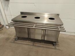 Mobile sorting table - 160 x 99 cm 